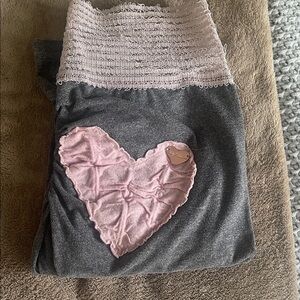 RARE Cute Booty Lounge CBL Heart Scrunch Bitt Leggings